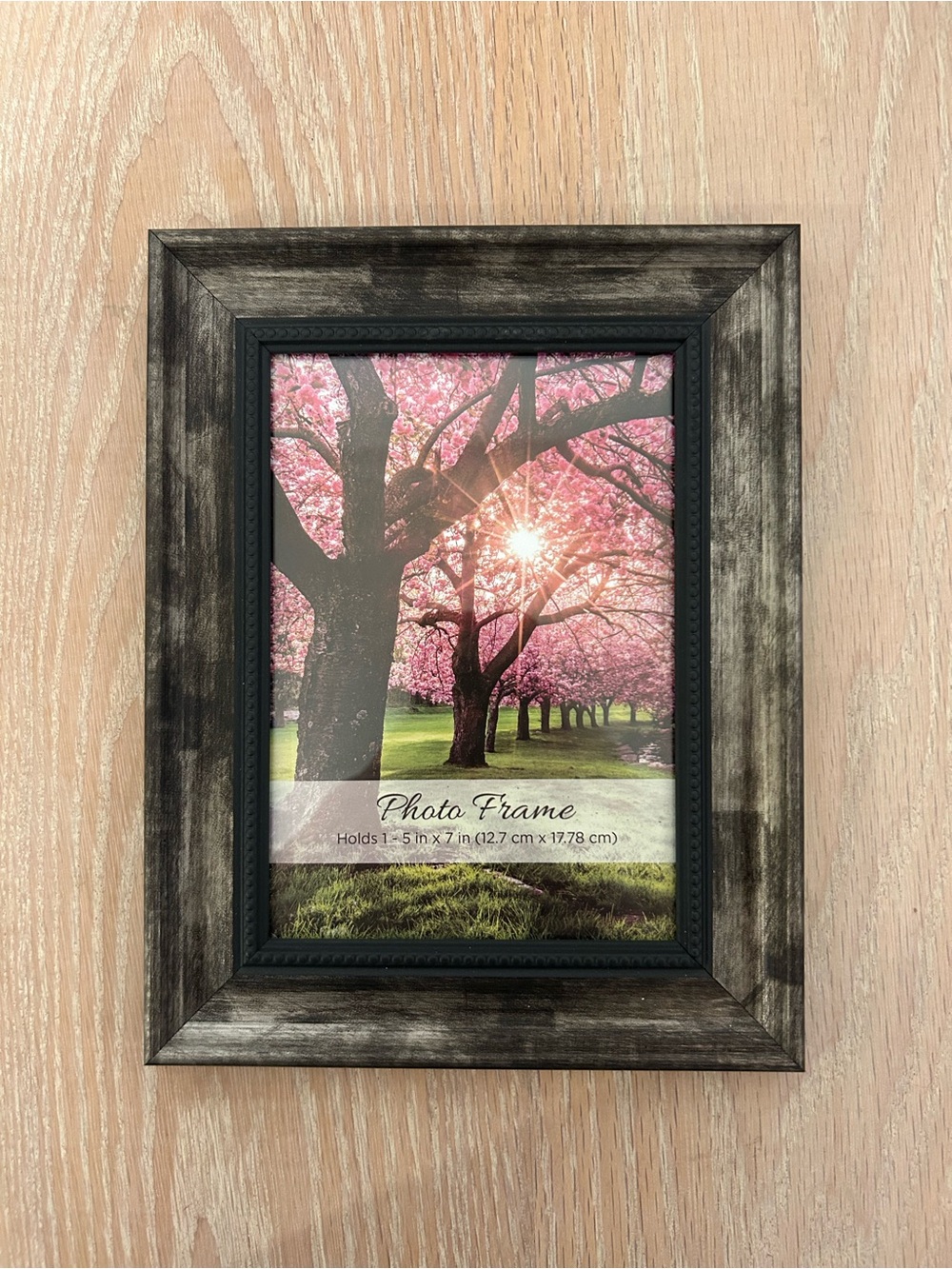 Distressed Black Wood Picture Frame - Black